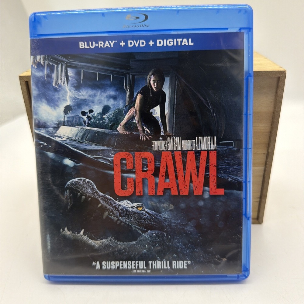 Crawl 2019 Blu-Ray DVD Horror Movie Paramount Sam Raimi Alexandre Aja R Rated